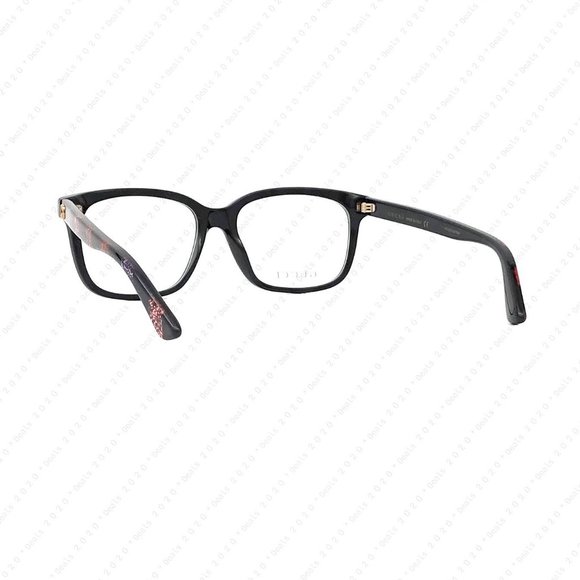 New GUCCI GG0330O 008 55mm Black Glitter Eyeglasses - Picture 6 of 11